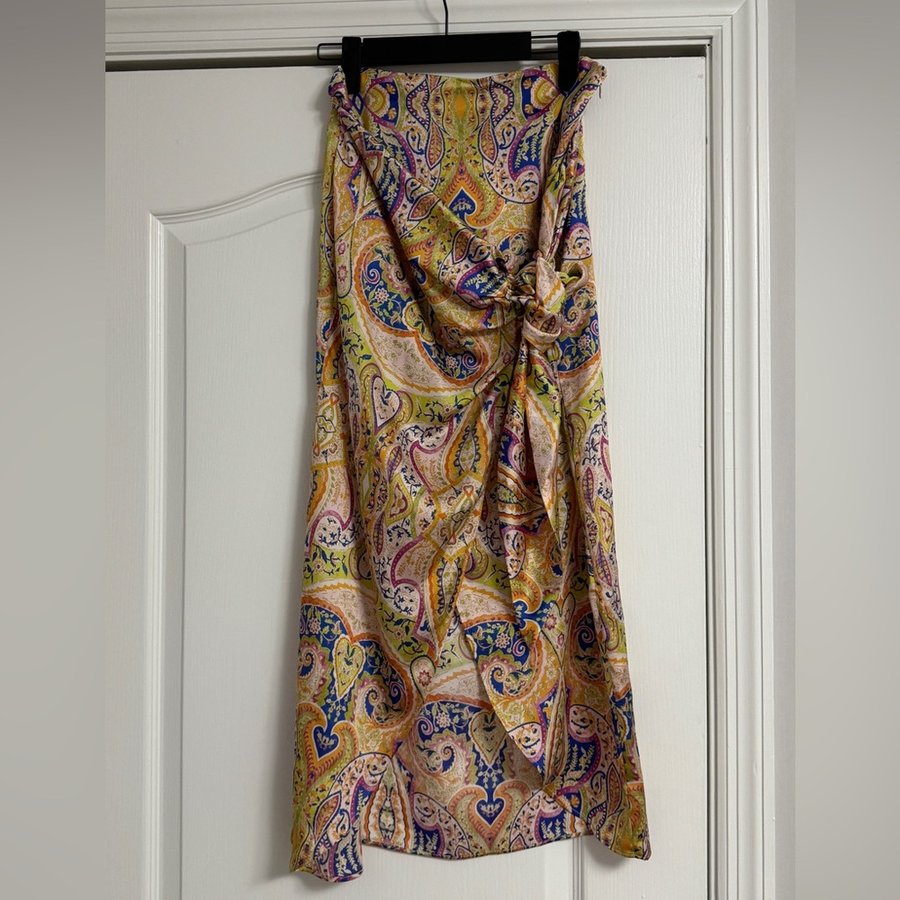 Zara Multicolor Paisley Skirt